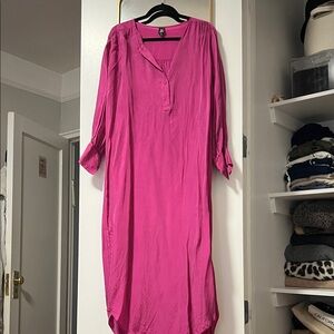 The frocknyc pink silk dress